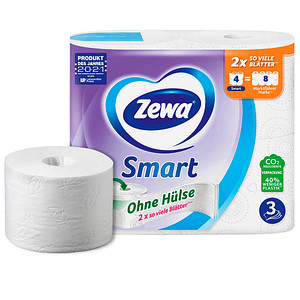 Image Zewa Toilettenpapier Smart 3-lagig 4 Rollen