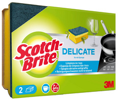 Image Scotch-Brite Universalschwamm DELICATE, Farbe: gelb/blau