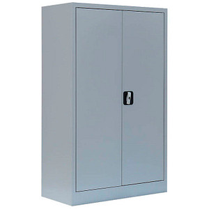 Image LÜLLMANN Stahlschrank 530290 lichtgrau 80,0 x 38,3 x 120,0 cm, aufgebaut
