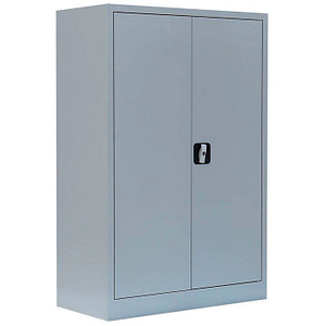 Image LÜLLMANN Stahlschrank 530320 lichtgrau 92,5 x 42,2 x 120,0 cm, aufgebaut