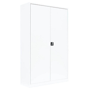 Image LÜLLMANN Stahlschrank 530377 signalweiß 120,0 x 42,2 x 195,0 cm, aufgebaut