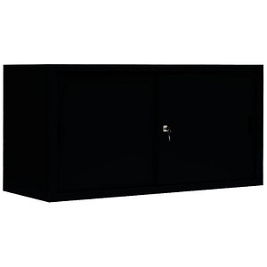 Image LÜLLMANN Schiebetürenschrank, 550139 tiefschwarz 1 Fachboden 160,0 x 45,0 x 75,0 cm