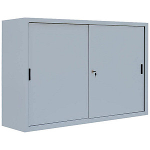 Image LÜLLMANN Schiebetürenschrank, 550150 lichtgrau 2 Fachböden 160,0 x 45,0 x 109,0 cm