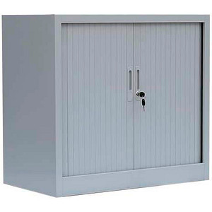 Image LÜLLMANN Schiebetürenschrank, 555080 lichtgrau 1 Fachboden 80,0 x 45,7 x 75,0 cm