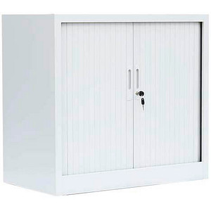 Image LÜLLMANN Schiebetürenschrank, 555087 signalweiß 1 Fachboden 80,0 x 45,7 x 75,0 cm