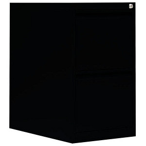 Image LÜLLMANN Hängeregistraturschrank tiefschwarz 2 Schubladen 40,0 x 62,0 x 70,5 cm
