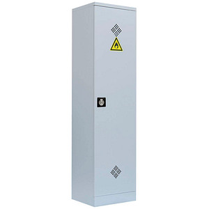 Image LÜLLMANN Umweltschrank 566240 lichtgrau 50,0 x 42,2 x 195,0 cm, aufgebaut