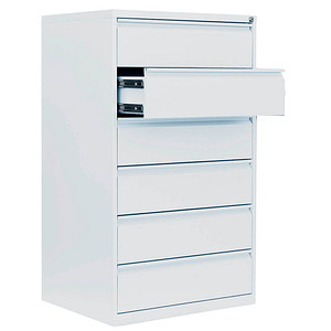 Image LÜLLMANN Karteischrank signalweiß 76,0 x 62,0 x 132,0 cm