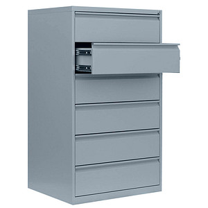 Image LÜLLMANN Karteischrank lichtgrau 76,0 x 62,0 x 132,0 cm