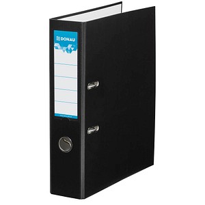 Image DONAU Klassik Ordner schwarz Karton 7,5 cm DIN A4