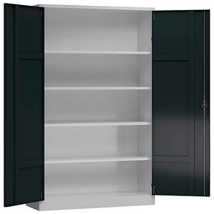 Image LÜLLMANN Stahlschrank ClassiXXL X-530388 anthrazit, lichtgrau 120,0 x 60,0 x 194,5 cm, aufgebaut