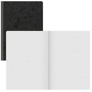 Image BRUNNEN Notizbuch FACT!plus DIN A5 kariert, schwarz Softcover 192 Seiten