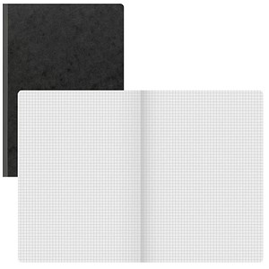 Image BRUNNEN Notizbuch FACT!plus DIN A4 kariert, schwarz Softcover 192 Seiten
