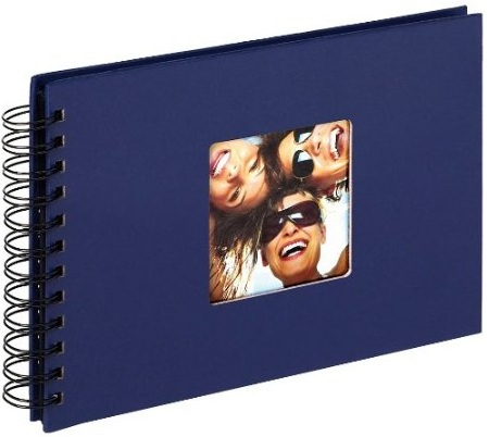 Image WALTHER Fun blau Spiral    23x17 40 schwarze Seiten        SA109L