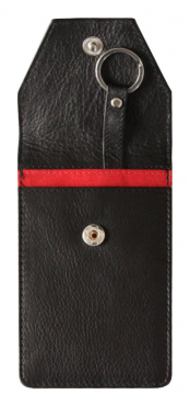 Image Autoschlüsseletui Autoschlüsseltasche keyless schwarz echtes Leder