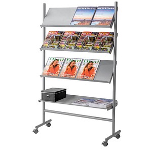 Image Kerkmann Prospektregal Praktica silber DIN A4