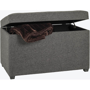 Image HAKU Möbel Sitztruhe 52126 anthrazit Holz 58,0 cm
