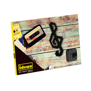 Image Idena 40143 Postkarte Notenschlüssel Mini- Bausteine