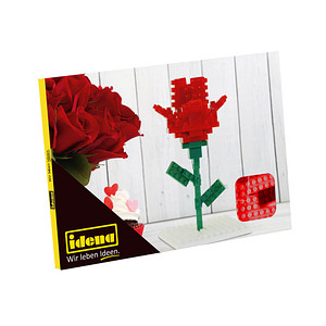Image Idena 40151 Postkarte Rose Mini- Bausteine