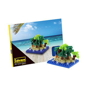 Image Idena 40144 Postkarte Happy Holiday Mini- Bausteine