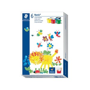 Image STAEDTLER Fingerfarbe Noris junior, 6er Kartonetui