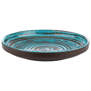 Image APS Teller CANCUN blau/braun 18,0 cm