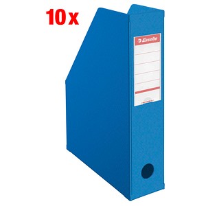 Image DYMO Esselte Stehsammler Standard, DIN A4, Pappe, blau (B)70 mm mit PVC-Folie u