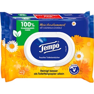Image Tempo Feuchttücher Mein Verwöhnmoment Duo-Pack 2x 42 Tücher