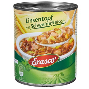 Image Erasco Linsen mit Schweinefleisch Dosen-Eintopf 800,0 g