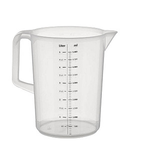 Image APS Messbecher, 5,0 Liter, transparent