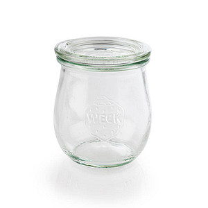 Image APS Weck-Glas mit Deckel, Tulpen-Form, 220 ml, 12er Set