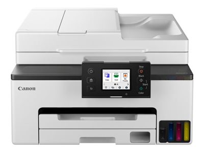 Image Canon MAXIFY GX2050 inkl. Tintenflaschen mit 2x BK, je 1x CMY 4 in 1 Tintenstrahl-Multifunktionsdrucker grau