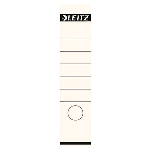 Image LEITZ Ordnerrücken-Etikett, 61 x 285 mm, lang, breit, weiß passend für LEITZ St