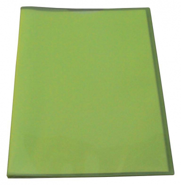 Image EXXO by HFP Flexibles Sichtbuch / Sichthüllenmappe / Soft-Schtbuch, A4, aus PP, mit 40 fest eingeschweißten und oben offenen Klarsichthüllen, mit Hülle auf dem Front- und Rückendeckel, Farbe: transparent limone– 1 Stück