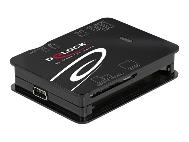 Image DELOCK USB 2.0 Card Reader für CF / SD / Micro SD / MS / xD / M2 Speicherkarten