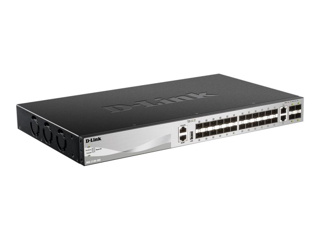 Image D-LINK DGS-3130-30S/E 30-Port L2+ Fiber Gigabit Stack Switch
