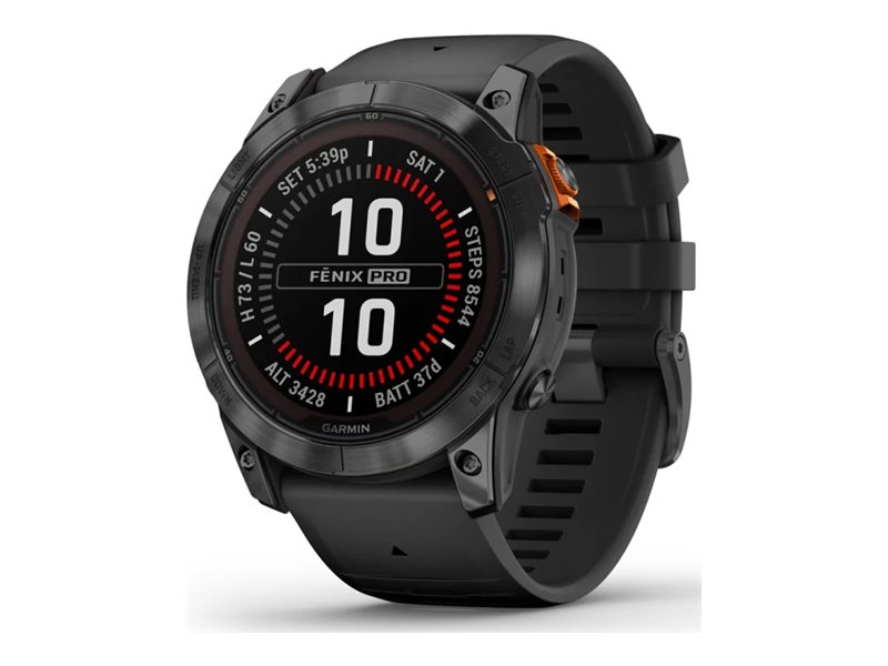 Image GARMIN Fenix 7X Pro - Solar Edition - 51 mm - Slate Gray - Sportuhr mit Band - 