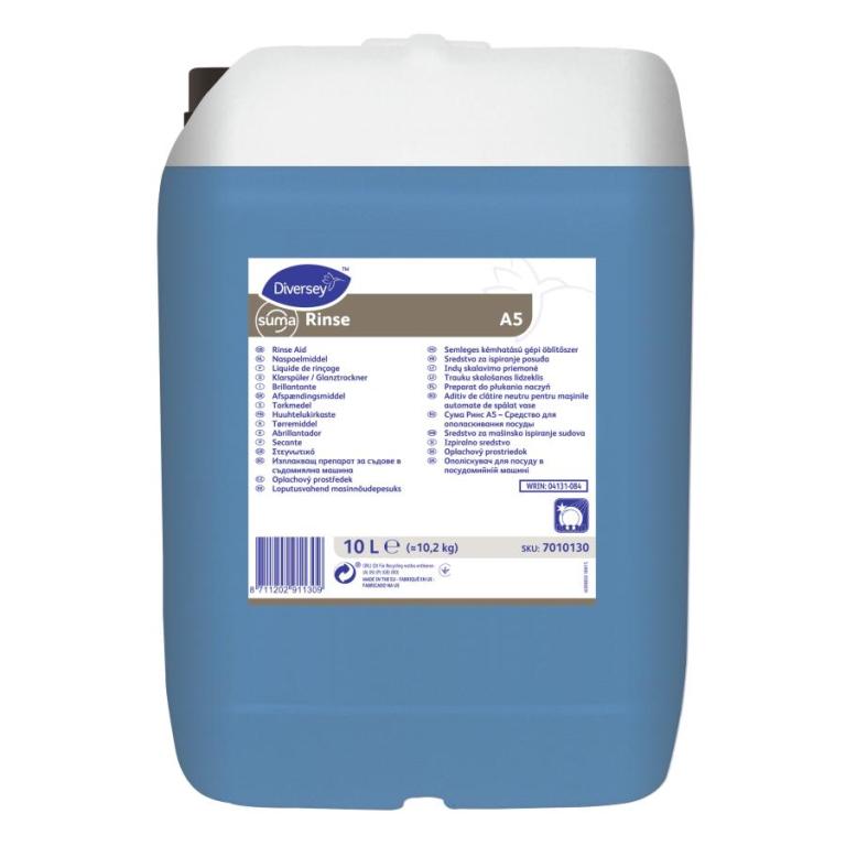 Image Suma Rinse A5 neutraler Klarspüler | 10 Liter schaumarmer, universell einsetzbarer Glanztrockner