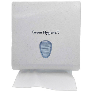 Image Green Hygiene® Papierhandtuchspender HOCHSTAPLER weiß-meliert Kunststoff
