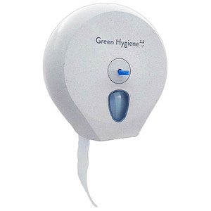 Image Green Hygiene® Toilettenpapierspender RIESENRAD weiß-meliert Kunststoff