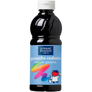 Image LEFRANC BOURGEOIS Gouache Liquide Redimix Temperafarbe schwarz 500,0 ml