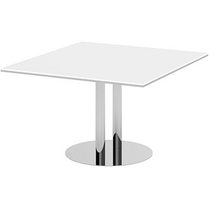 Image HAMMERBACHER Verbindungsplatte KT12S weiß, chrom rechteckig 120,0 x 130,0 x 74,0 cm