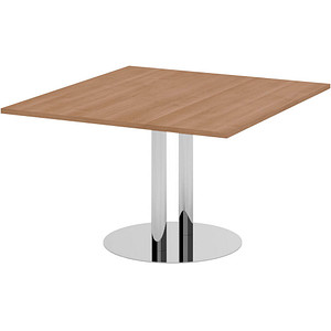 Image HAMMERBACHER Verbindungsplatte KT12S nussbaum, chrom rechteckig 120,0 x 130,0 x 74,0 cm