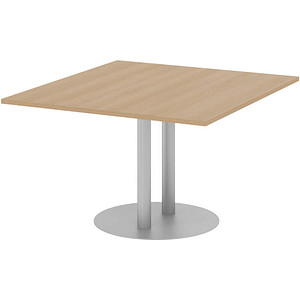 Image HAMMERBACHER Verbindungsplatte KT12S eiche, silber rechteckig 120,0 x 130,0 x 74,0 cm