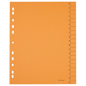 Image Trennblätter 0-9 orange, 100 St.