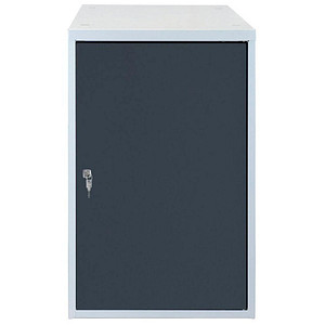 Image ADB Stahlschrank 41940 anthrazitgrau, lichtgrau 53,0 x 70,0 x 80,0 cm, aufgebaut