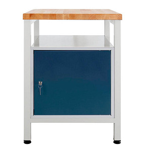 Image ADB Werkbank lichtgrau, anthrazitgrau 60,0 x 60,0 x 84,0 cm