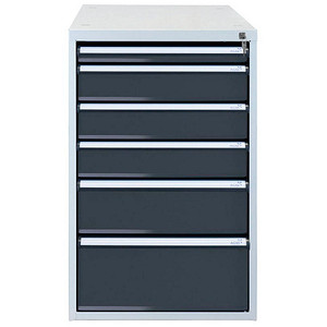 Image ADB Schubladenbox  anthrazit 51516, mit 6 Schubladen