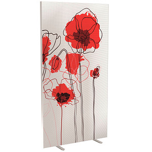 Image PAPERFLOW Trennwand easyScreen Garden Factory, 61147 bunt 94,0 x 173,4 cm