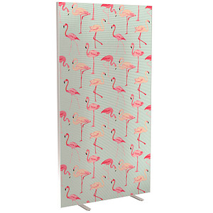 Image PAPERFLOW Trennwand easyScreen Tropical, 60709 bunt 94,0 x 173,4 cm